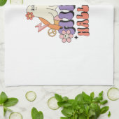 Fun Halloween Designs Hippie Halloween Retro Theedoek (Gevouwen)