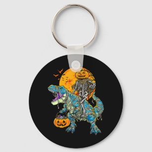 Fun Halloween Dinosaur T Rex Mummy Pumpkin Snoep S Sleutelhanger