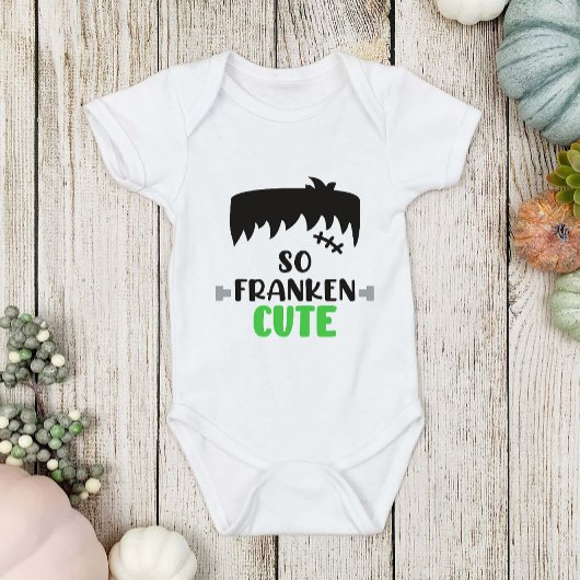 Fun Halloween Frankenstein So Franken Cute Boys Romper