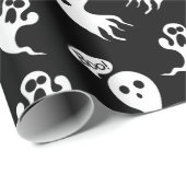 Fun Halloween Ghosts Vakantie Cadeaupapier (Rol Hoek)