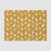 Fun Halloween Gold Glitter Ghosts Tissuepapier (Voorkant)