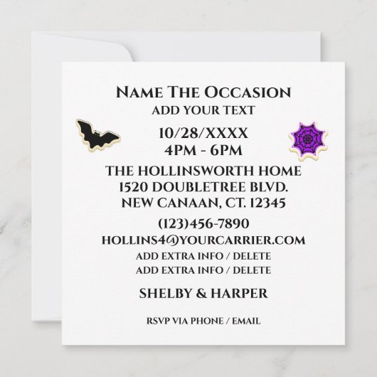 Fun Halloween Kaart (Achterkant)