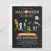 Fun Halloween Kinder Costume Birthday Party Kaart (Voorkant)