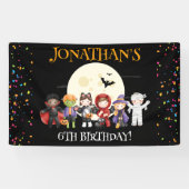 Fun Halloween Kinder Costume Birthday Party Spandoek (Horizontaal)