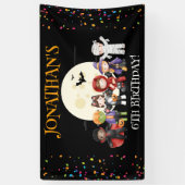 Fun Halloween Kinder Costume Birthday Party Spandoek (Verticaal)