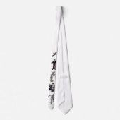 Fun Halloween Monsters Necktie Stropdas (Achterkant)