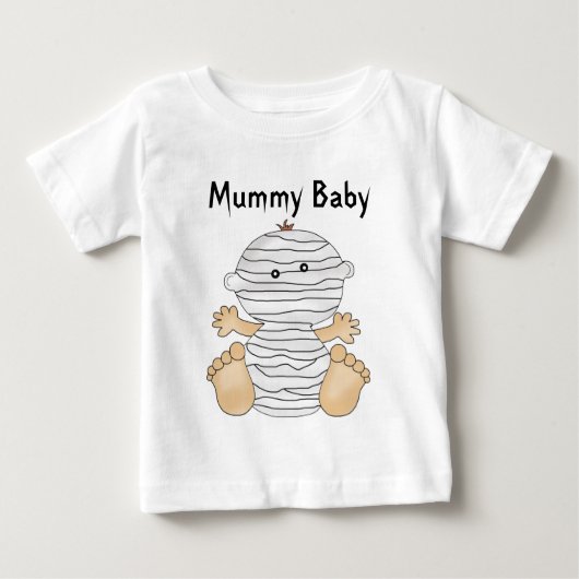 Fun Halloween Mummy Baby T-Shirt (Voorkant)