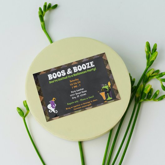 Fun Halloween Party Invitation for Adults Kaart