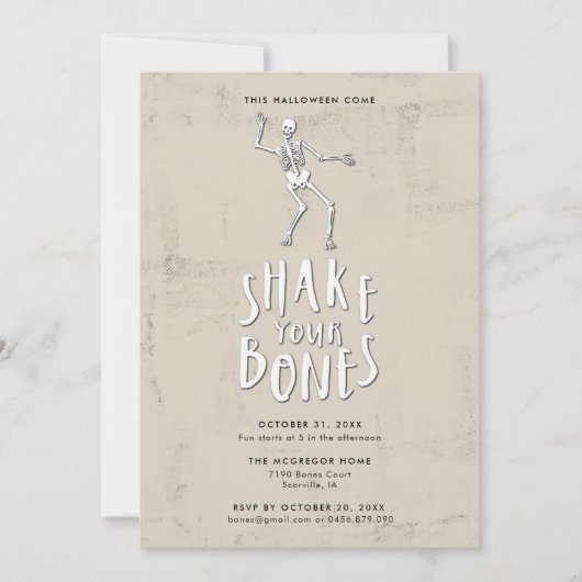 Fun Halloween Party Kaart (Voorkant)