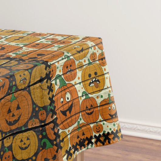 Fun Halloween Patchwork Afbeelding Tafelkleed (Voorbeeld)