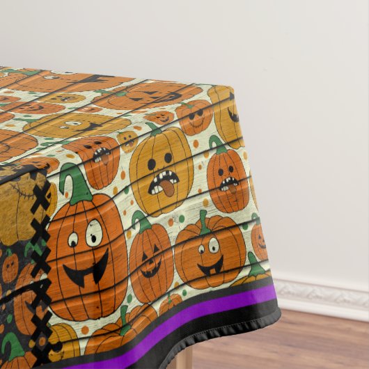 Fun Halloween Patchwork Afbeelding Tafelkleed (Voorbeeld)