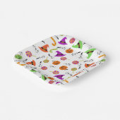 Fun Halloween Patterned Papieren Bordje (Gebogen)