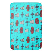 Fun Halloween Print op Blue Badmat (Voorkant Verticaal)