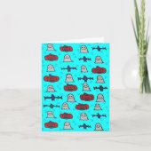 Fun Halloween Print op Blue Kaart (Voorkant)