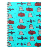 Fun Halloween Print op Blue Notitieboek (Voorkant)
