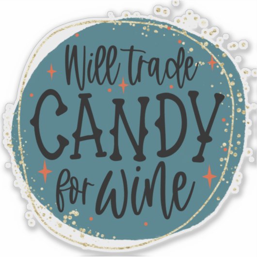 Fun Halloween quote Sticker (Voorkant)