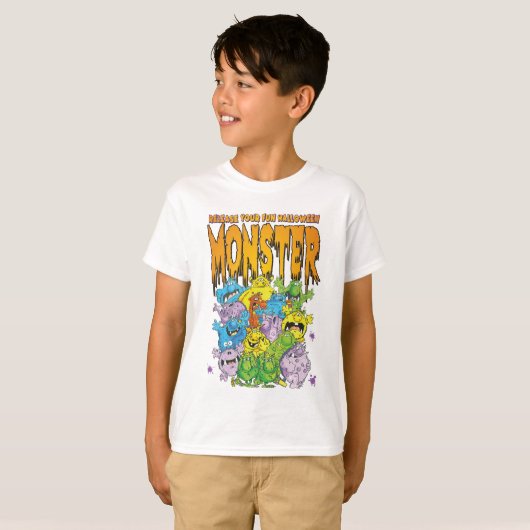 Fun Halloween T-shirt (Voorkant volledig)
