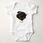 Fun Halloween te kletsen om de naam van Baby te sp Romper (Voorkant)