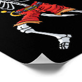 Fun Halloween voor jongens Mannen met piraatskelet Poster (Hoek)