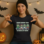 Fun Halloween Zombie Running Team For Brains T-shirt