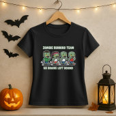 Fun Halloween Zombie Running Team For Brains T-shirt