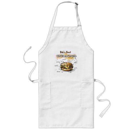 Fun Hamburger Art Personalized Grilling Schort (Voorkant)
