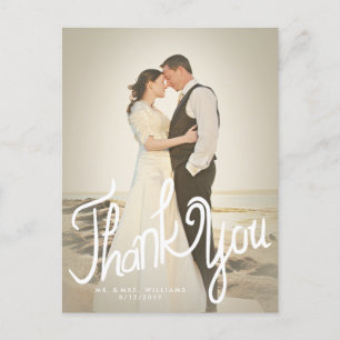 Fun Handwrite fotofilter Hartelijk dank Briefkaart