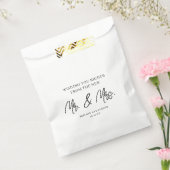 Fun Handwriting Lottery Ticket Wedding Favor Bag Bedankzakje (Gezegeld)