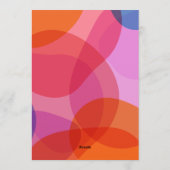 Fun Handwritten Colorful Modern Couples Shower Kaart (Achterkant)