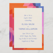 Fun Handwritten Colorful Modern Couples Shower Kaart (Voorkant / Achterkant)