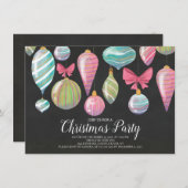 Fun Hanging Ornamenten Kerstfeest Uitnodiging (Voorkant / Achterkant)