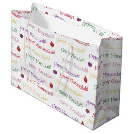 Fun Hannukah Patterned Groot Cadeauzakje