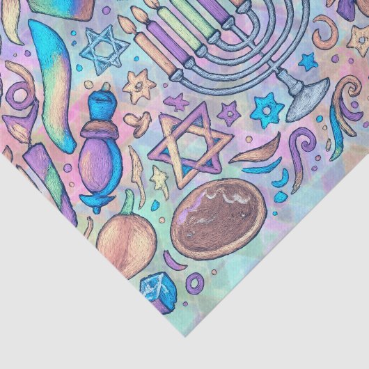 Fun Hanukkah Motieven Tissuepapier (Detail)