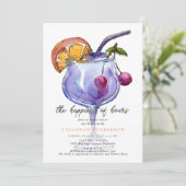 Fun Happiest Of Hours Bridal Shower Invitation Kaart (Staand voorkant)