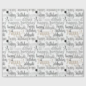 Fun Happy Balloons Birthday Cadeaupapier (Vlak)