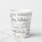 Fun Happy Balloons Birthday Papieren Bekers (Voorkant)