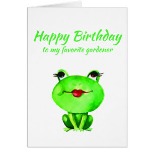 Fun Happy Birthday Gardener Toadally Geweldige Hob