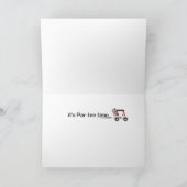 Fun Happy Birthday Golfer Golf Ball, Cart & Quote Kaart (Binnen)