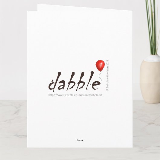 Fun Happy Birthday Kaart (Achterkant)