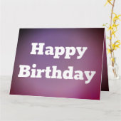 Fun Happy Birthday Kaart Personaliseer tekst (Gele Bloem)