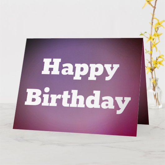 Fun Happy Birthday Kaart Personaliseer tekst (Gele Bloem)