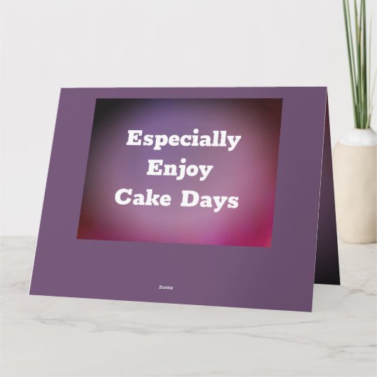 Fun Happy Birthday Kaart Personaliseer tekst (Achterkant)