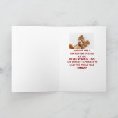 Fun Happy Birthday kleindochter Cute Dog Puppy Feestdagen Kaart (Binnen)