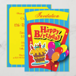Fun Happy Birthday Party Kaart