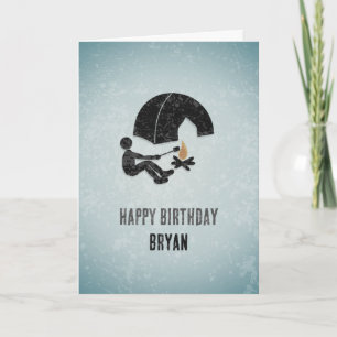 Fun Happy Camper, Tent and Fire Metal Kijk - Man Kaart