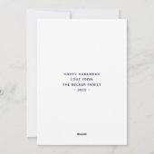 Fun Happy Challah Days Hanukkah Waterverf 2022 Feestdagenkaart (Achterkant)