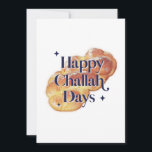 Fun Happy Challah Days Hanukkah Waterverf 2022 Feestdagenkaart<br><div class="desc">© Gorjo Design. Gemaakt voor je via het Zazzle platform. // Hulp nodig bij het aanpassen van uw ontwerp? Heb je andere ideeën? Neem contact met mij op via de knop hieronder.</div>
