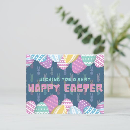 Fun Happy Easter Briefkaart (Staand voorkant)
