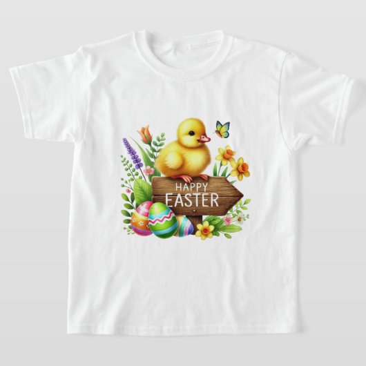 Fun Happy Easter chick T-shirt (Laagn)