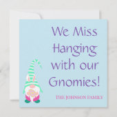 Fun Happy Easter Gnome Personalized Spring Colors (Achterkant)
